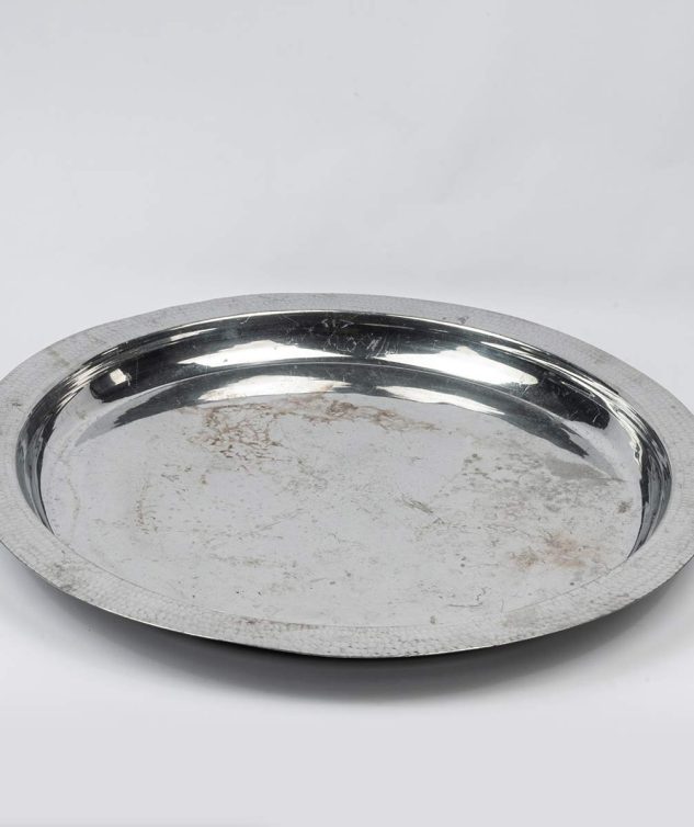 Bandeja Redonda Borda Martelada Gigante cod 004447 70cm x5cm