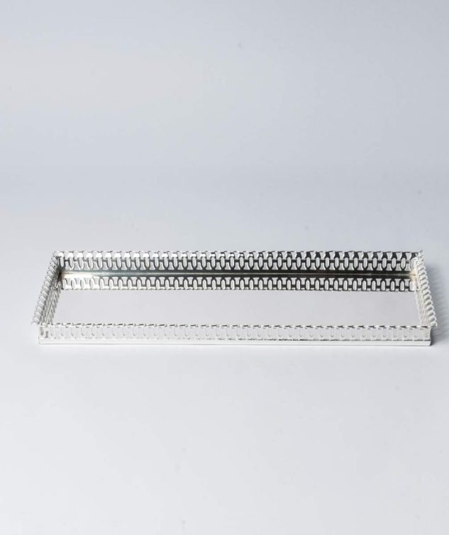 Bandeja Retangular com Grade P 158870 40cm x 15cm x 2cm