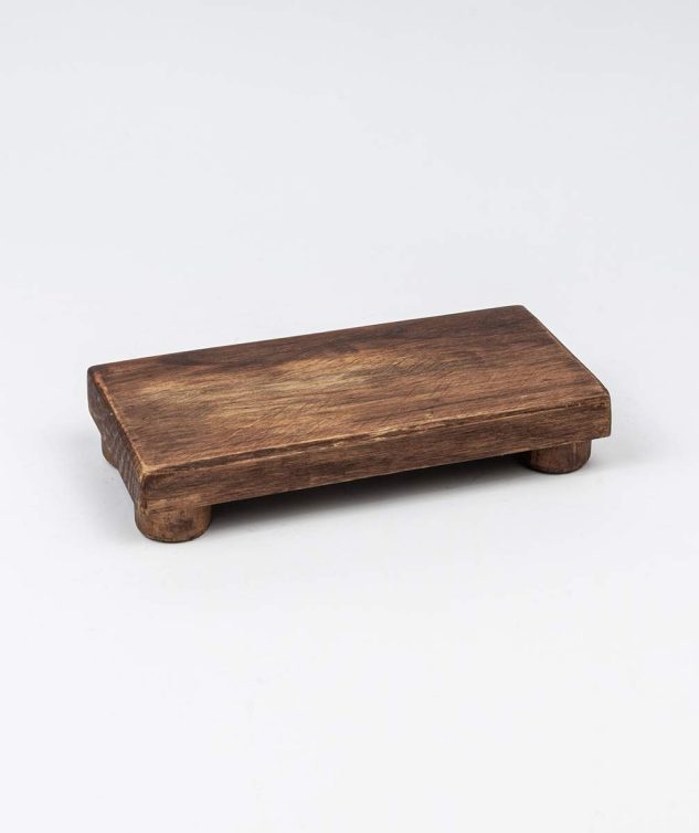 Banqueta de Mesa De Madeira P cod 007673 30cm x14cm x6cm