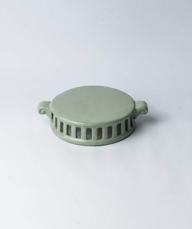 Boleira Redonda Gradeada França Celadon P cod 007931 20cm x6cm