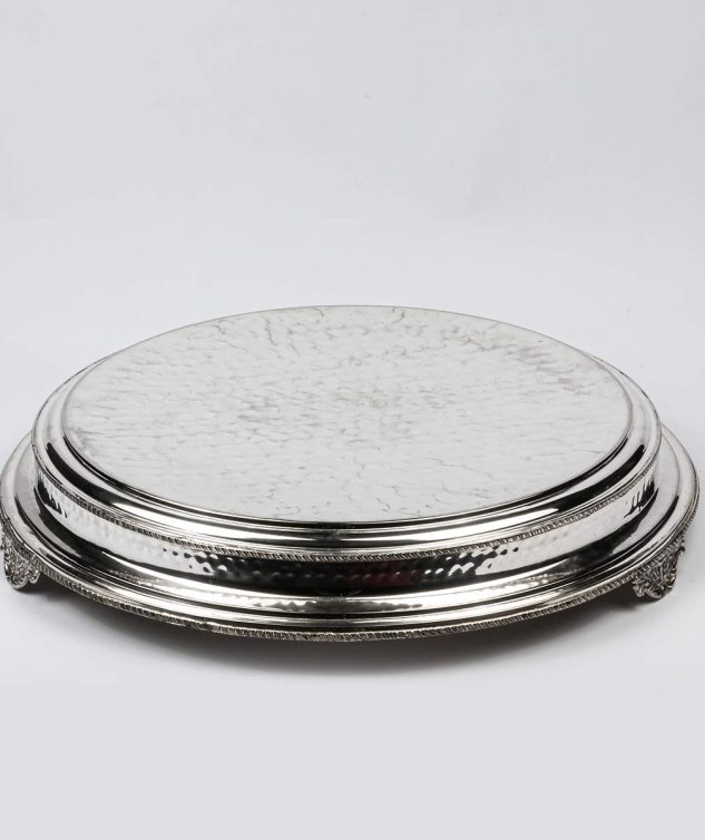 Boleira Redonda de Prata cod 004697 60cm x12cm
