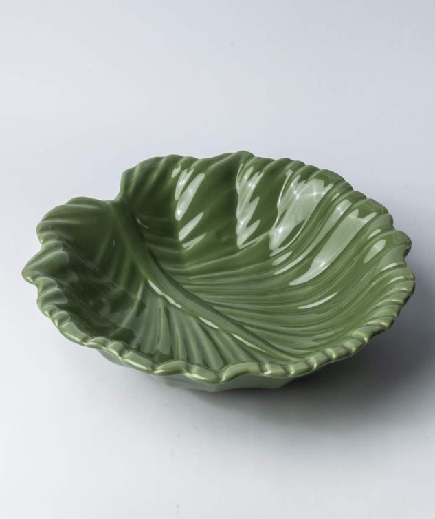 Bowl Leaves Verde GG cod 000097 33cm x30cm x8,5