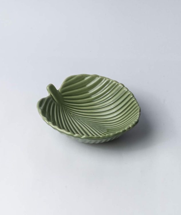 Bowl Leaves Verde M cod 007911 18cm x5,5cm