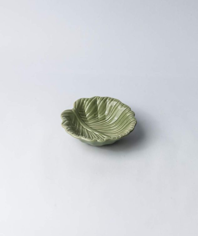 Bowl Leaves Verde P cod 007912 15cm x5cm