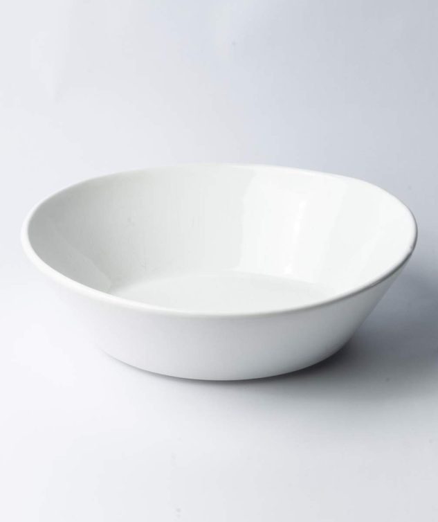 Bowl Oval de Porcelana Branca G cod 005696 38cm x33cm x14cm