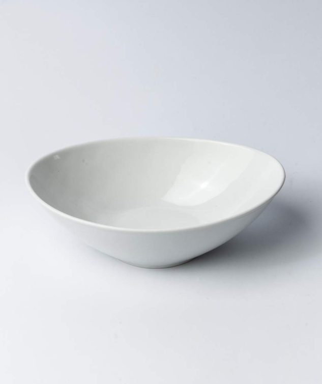 Bowl Oval de Porcelana Branca P cod 005695 25,5cm x18cm x7cm