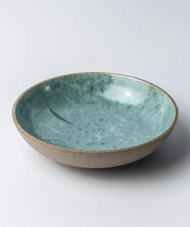 Bowl de Cerâmica Tete c Fundo Esmalte Turqueza cod 159617 27cm