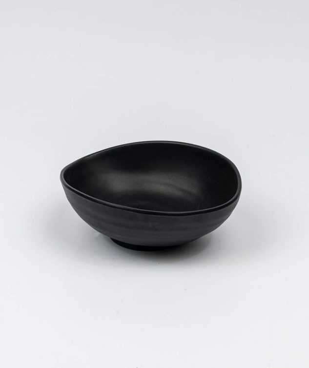 Bowl de Melamina Martelada Preto M cod 004350 24cm x20cm x8cm