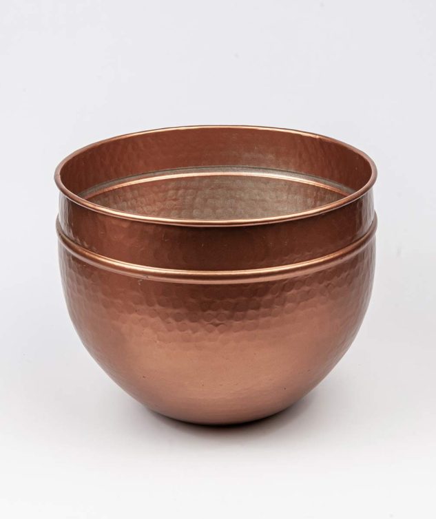 Cachepô Martelado Cobre G cod 007267