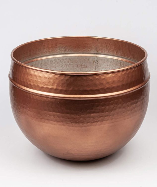 Cachepô Martelado Cobre GG cod 007266
