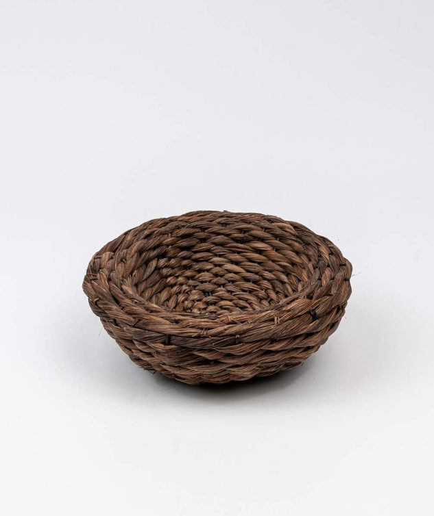Cesto Redondo Folha de Bananeira M cod 004321 36cm x12cm