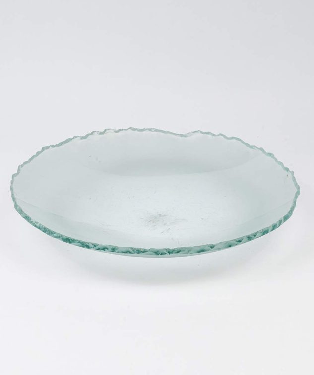 Disco de Vidro Jateado Borda Lascada -cod 004699 42cm x7cm