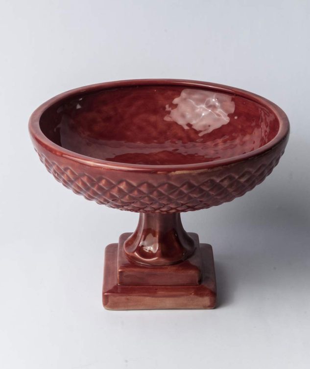 Fruteira Com Pé Bico de Jaca Goiaba M cod 007940 26cm x18cm
