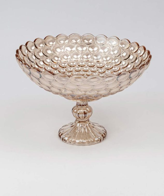 Fruteira com Pé Odense Âmbar - cod 006590 30cm x20cm