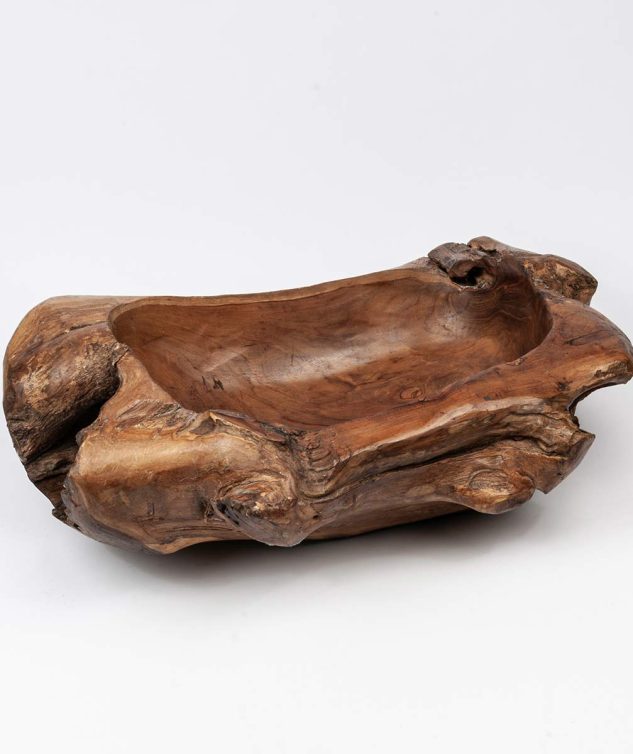 Gamela Ásia Escultura de Madeira cod 007878 70cm x 39cm x 20cm