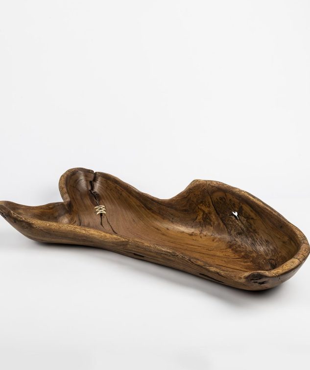 Gamela Y Pequí Escultura de Madeira cod 006054 85cm X24cm X17cm