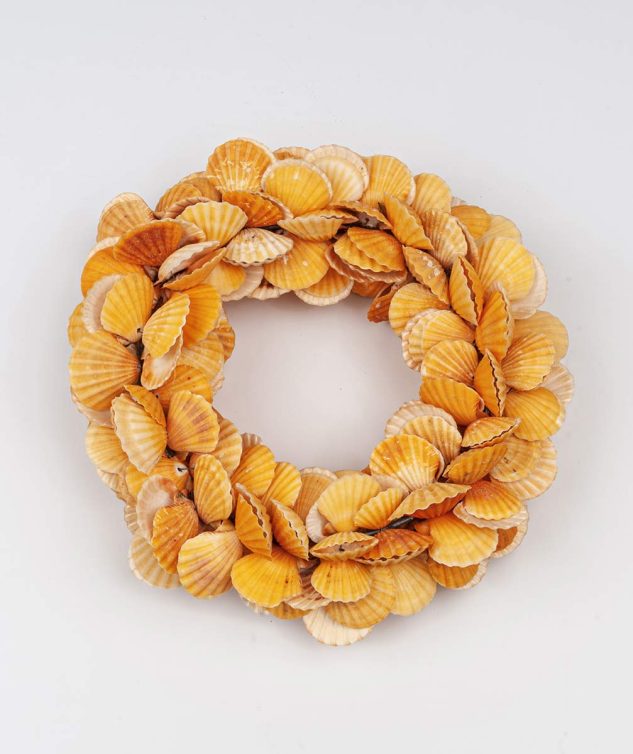 Guirlanda de Concha Laranja - cod 007622 - 28cm