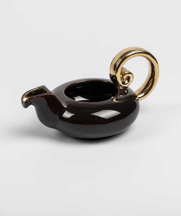 Leiteira Paris com Alça Dourada cod 159261
