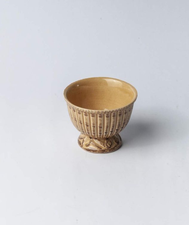 Mini Bowl com Pé Ravelo Mostarda cod 007906 8,5cm x6,5cm
