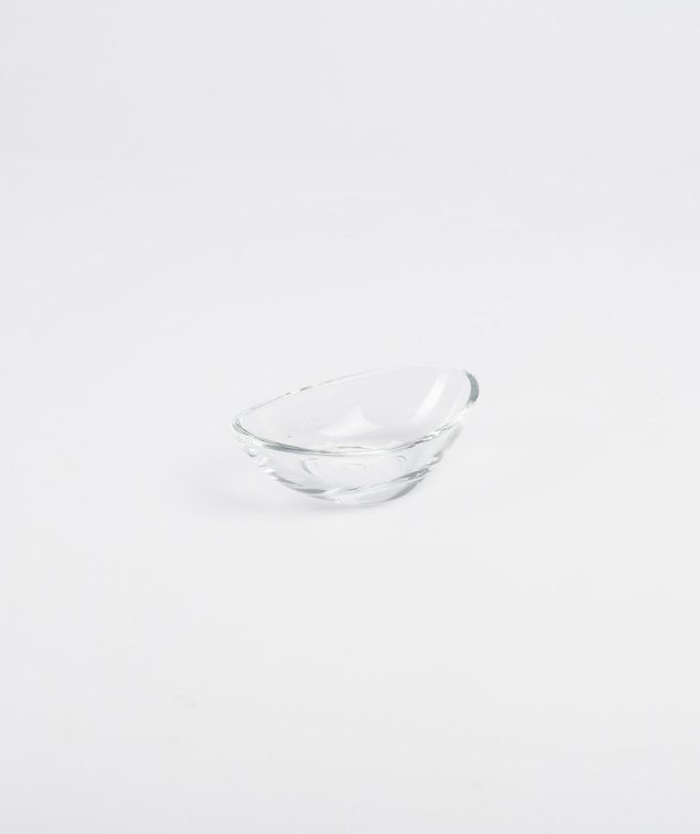 Mini Petisqueira Oval de Vidro - cod 159536 - 9cm x5,5cm x2,5cm