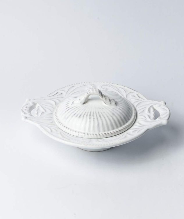 Molheira com Tampa Ravelo Provence cod 007898 21cm x6cm