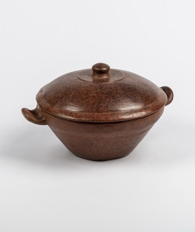 Panela Redonda G de Barro cod 159681 29cm x12cm