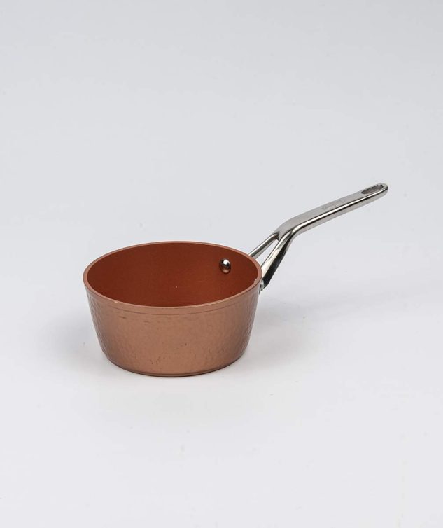 Panela de Cobre com Cabo Inox - cod 159146 - 16cm x7,5cm
