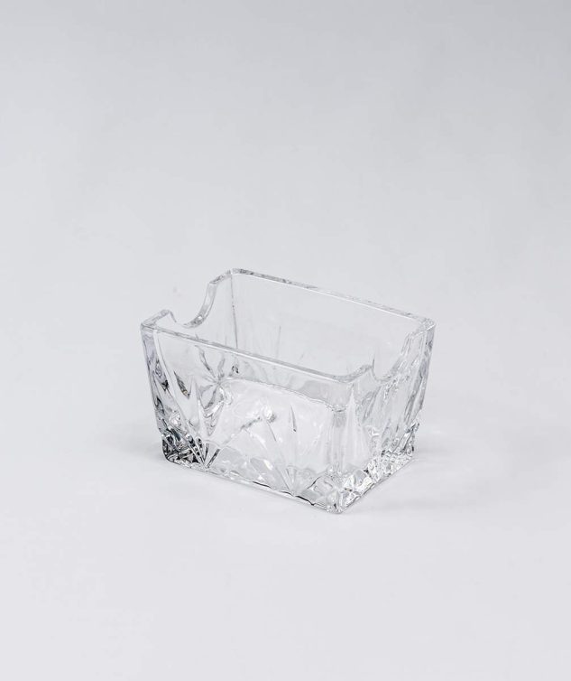 Porta Adoçante De Cristal - cod 158951 - 9cm x6cm x5,5cm