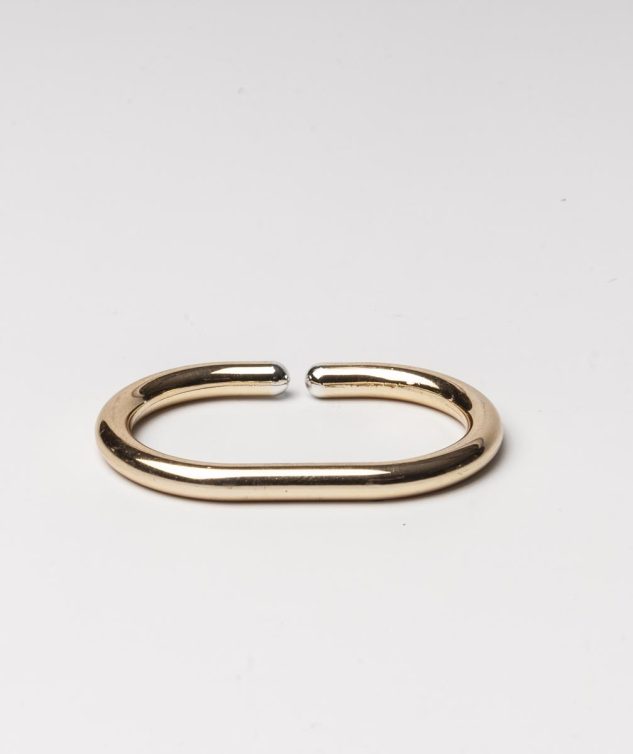 Porta Guardanapo Argola Oval Dourada cod 159377