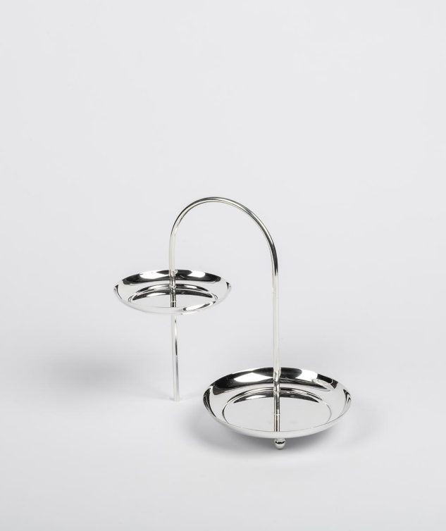Porta Petit Four Cascata com 2 Pratos cod 005780 28cm x15cm x25cm