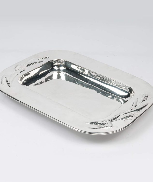Porta Pirex Retângular com Borda de Trigo cod 004596 52cm x 39cm x 5cm