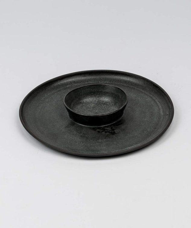 Prato Chip`n Dip Cerâmica Tete Ébano cod 159622 29cm