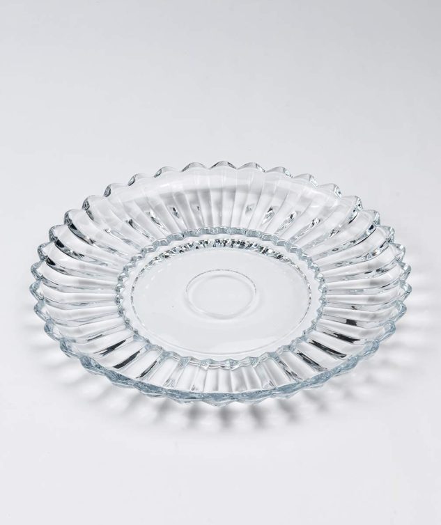 Prato De Cristal Jenova - cod 007759 - 30cm x3cm