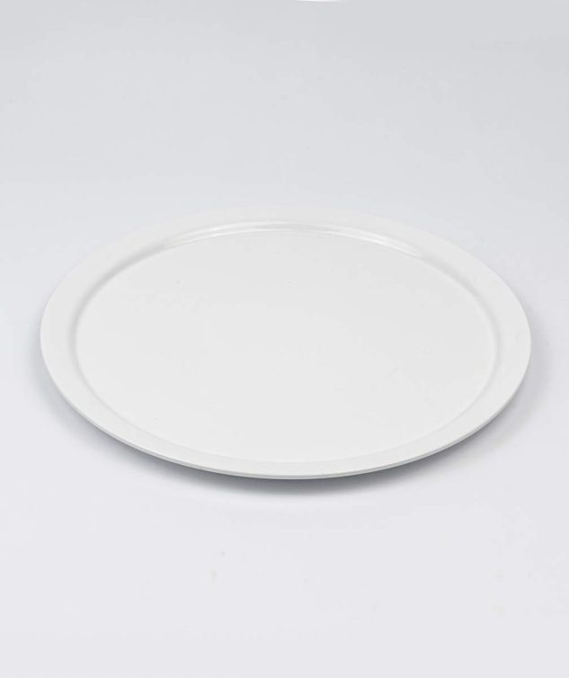 Prato Redondo Branco Melamina - cod 006411 - 41cm