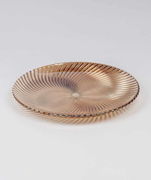 Prato Redondo Elise Âmbar - cod 006592 - 31cm x2,5cm