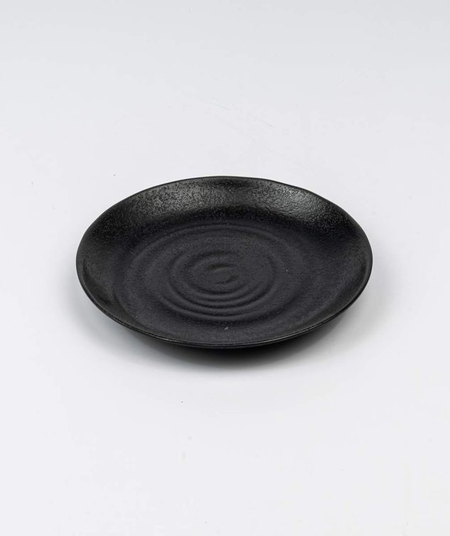 Prato de Melamina Preto P - cod 004624 - 22cm