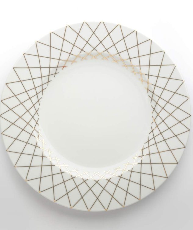 Prato de Mesa Risca Ouro cod 159506 27cm