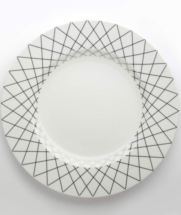 Prato de Mesa Risca Prata cod 159508 27cm