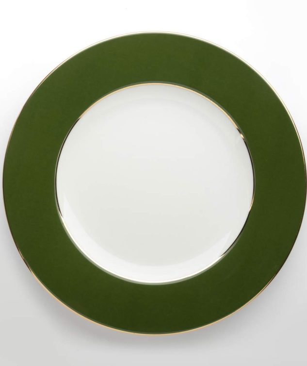 Prato de Mesa Verde Ouro cod 159504 27cm