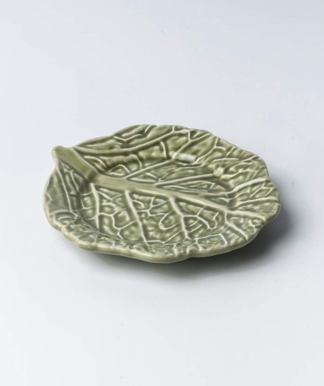 Prato de Pão Folha de Couve cod 159246 16cm x2cm