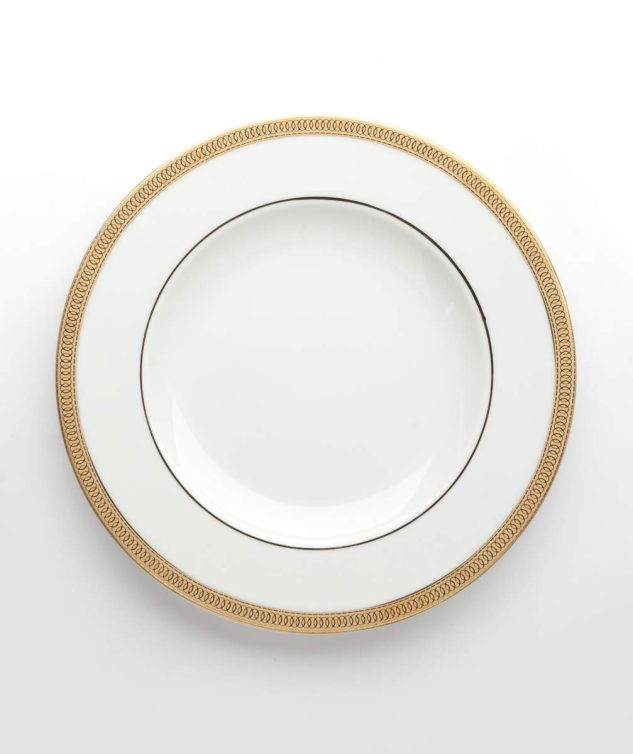 Prato de Sobremesa Aliança Ouro cod 159501 21cm