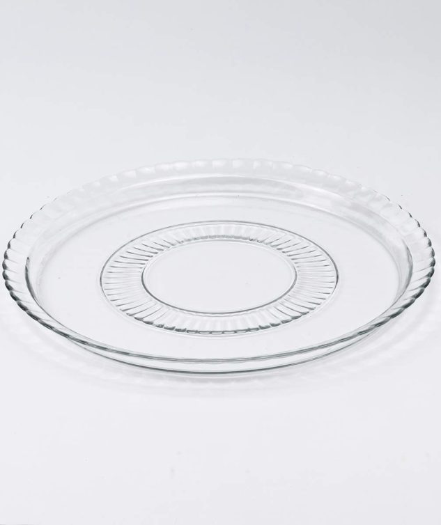 Prato de Vidro com Borda - cod 000114 - 32cm