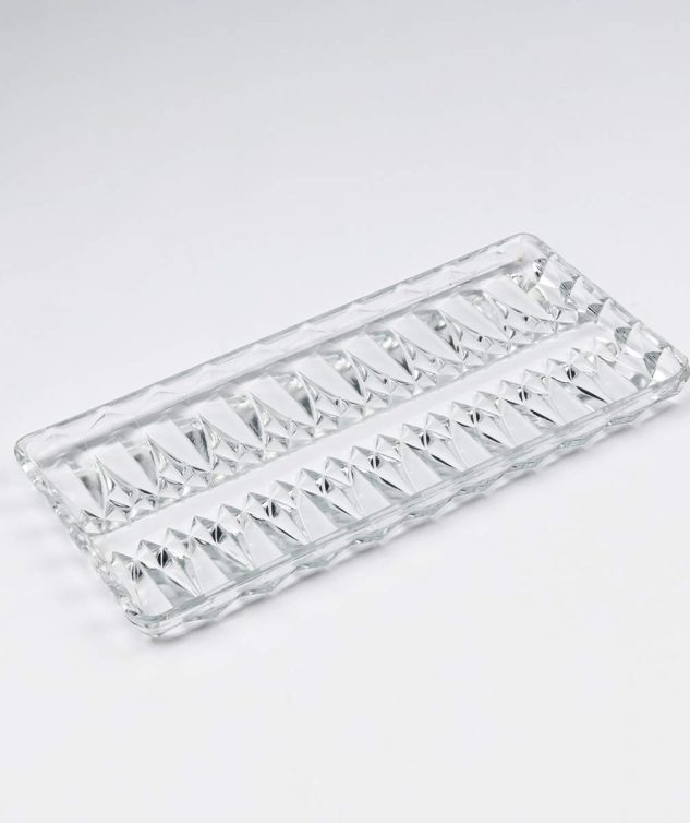 Prato para Rocambole de Cristal - cod 005561 - 30cm x15cm x2cm