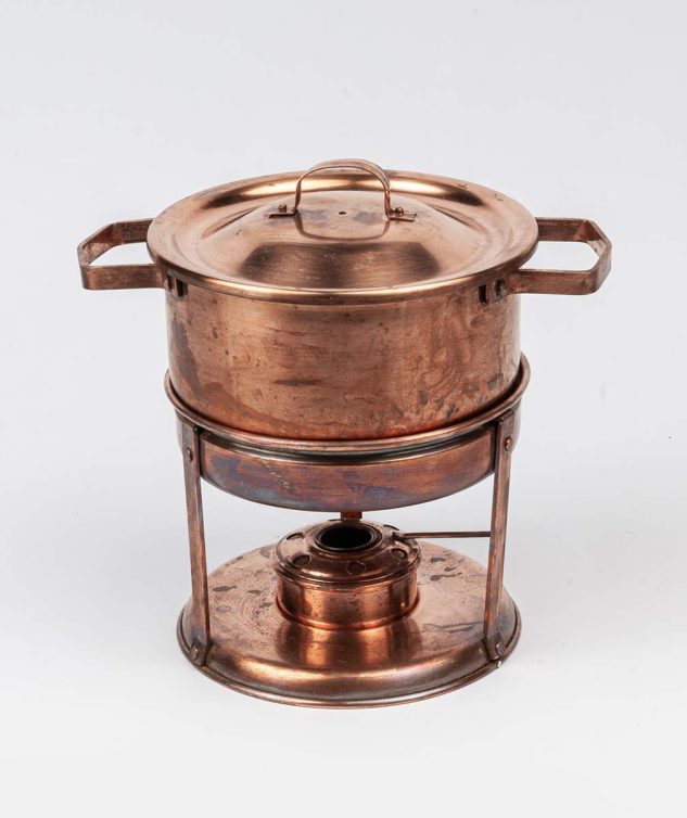 Rechaud de Cobre c Banho Maria cod 159623 2L