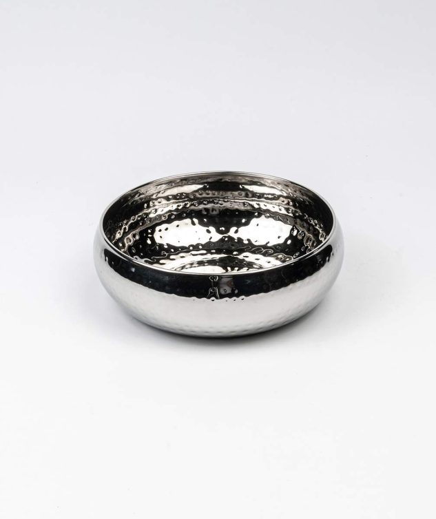 Saladeira Martelada de Inox M - cod 005286 - 24cm