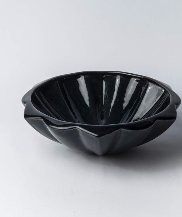Saladeira Redonda Gema Azul M cod 007942 30cm x9cm
