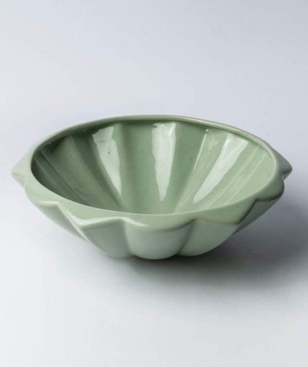 Saladeira Redonda Gema Celadon M cod 007927 30cm x9cm
