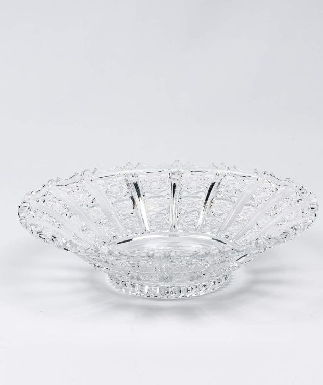 Saladeira de Cristal Trabalhado - cod 005542 - 30cm x7cm