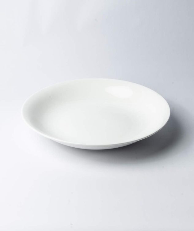 Saladeira de Porcelana Branca M cod 002714 40cm x7cm