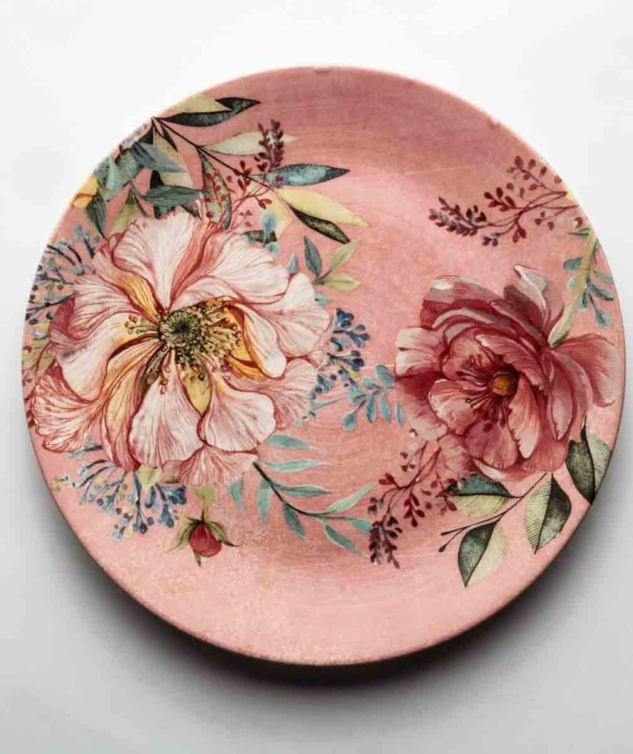 Sousplat Spring Floral Rosê cod 159257 33cm